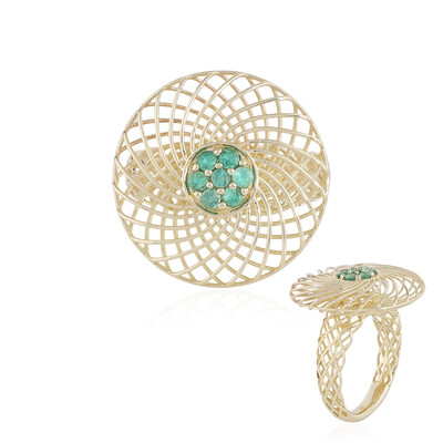 Bague en or et Emeraude de Colombie (Ornaments by de Melo)