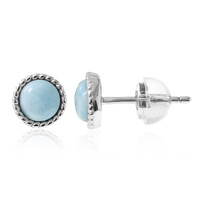 Boucles d'oreilles en argent et Larimar