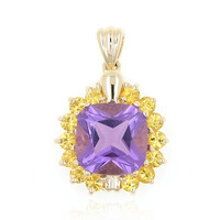 Pendentif en or et Améthyste