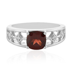 Bague en argent et Grenat du Mozambique