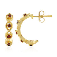 Boucles d'oreilles en argent et Zircon rose