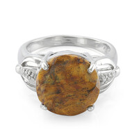 Bague en argent et Quartz Dinosaure