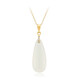 Collier en argent et Calcédoine blanche