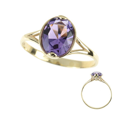 Bague en or et Améthyste (dagen)