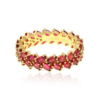Bague en or et Spinelle rouge de Birmanie (de Melo)