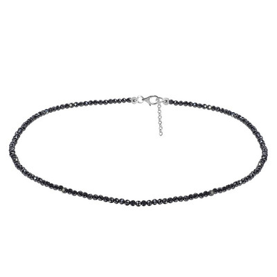 Collier en argent et Hématite noire