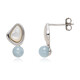 Boucles d'oreilles en argent et Nacre
