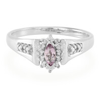 Bague en argent et Tourmaline cuprifère rose
