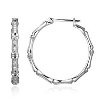 Boucles d'oreilles en argent et Diamant I3 (I)