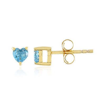 Boucles d'oreilles en argent et Topaze bleu Suisse