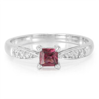 Bague en argent et Grenat Rhodolite