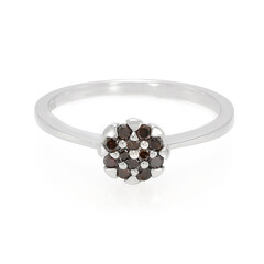 Bague en argent et Diamant fantaisie