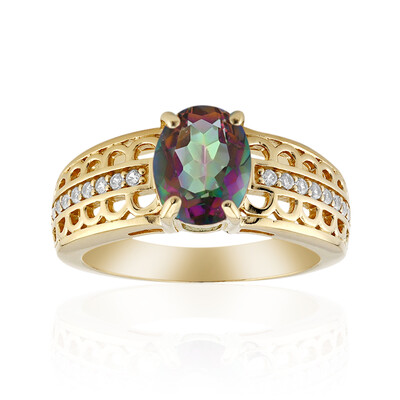 Bague en argent et Quartz mystique
