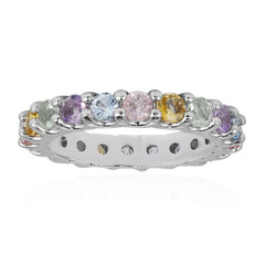 Bague en argent et Topaze bleu ciel