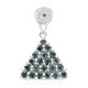 Pendentif en argent et Diamant fantaisie