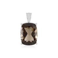Pendentif en argent et Quartz fumé