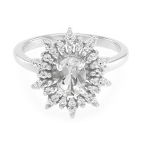 Bague en argent et Pétalite