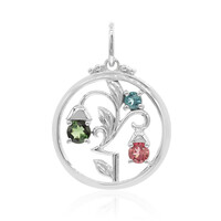 Pendentif en argent et Tourmaline verte (VIENNA 1903)