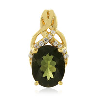 Pendentif en argent et Moldavite