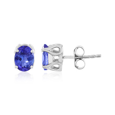 Boucles d'oreilles en argent et Tanzanite