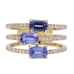 Bague en or et Tanzanite AAA (CIRARI)