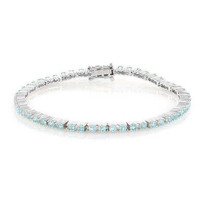 Bracelet en argent et Apatite bleue
