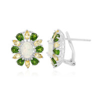 Boucles d'oreilles en argent et Opale Welo