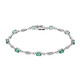Bracelet en or et Emeraude de Zambie AAA (CIRARI)