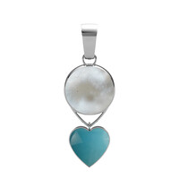 Pendentif en argent et Nacre