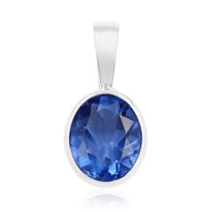 Pendentif en argent et Fluorite à couleur changeante