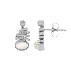 Boucles d'oreilles en argent et Opale Welo