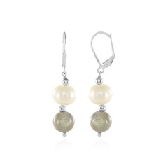 Boucles d'oreilles en argent et Perle d'Akoya