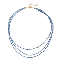 Collier en argent et Kyanite du Népal