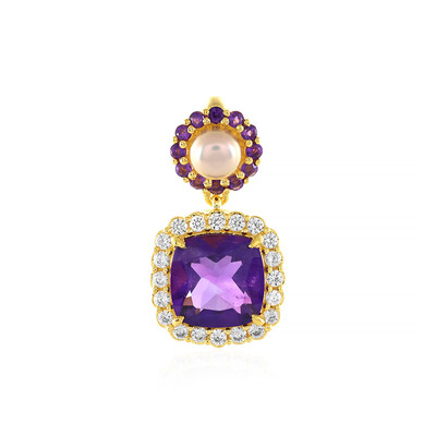 Pendentif en argent et Améthyste de Sibérie