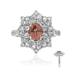 Bague en or et Saphir Padparadscha (CIRARI)