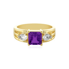 Bague en argent et Améthyste d'Uruguay