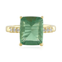 Bague en argent et Fluorite verte
