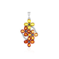 Pendentif en argent et Saphir