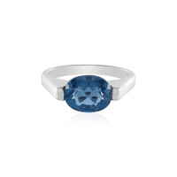 Bague en argent et Fluorite à couleur changeante
