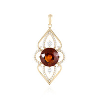 Pendentif en or et Grenat Hessonite