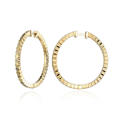 Boucles d'oreilles en laiton et Diamant I3 (I) (Juwelo Style)