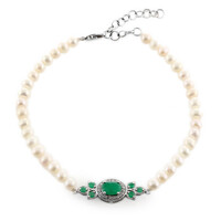 Bracelet en argent et Emeraude de Socoto