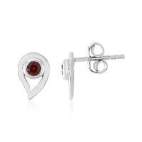 Boucles d'oreilles en argent et Grenat du Mozambique
