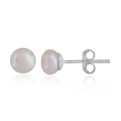 Boucles d'oreilles en argent et Perle de culture d'eau douce
