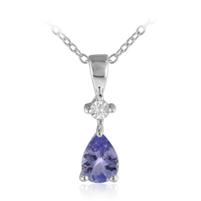Collier en argent et Tanzanite