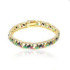 Bracelet en argent et Rubis