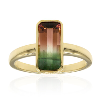 Bague en or et Tourmaline multicolore