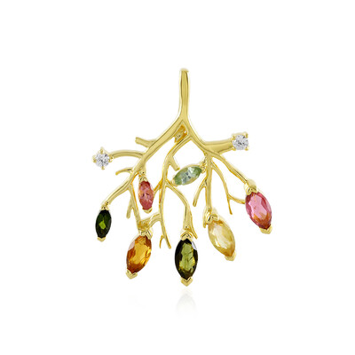 Pendentif en argent et Tourmaline (MONOSONO COLLECTION)