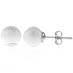Boucles d'oreilles en argent et Magnésite