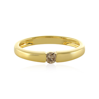 Bague en argent et Diamant champagne I4
